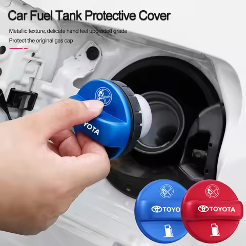 3D Metal Tank Cover Fuel Tank Air Cap Trim For Toyota Corolla Yaris CHR Highlander Veloz Avensis Vel
