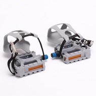 Aluminum Alloy Pedals for Spin Bike, Road and Mountain Bike Reflective Anti-Slip Pedals for Spin Bik