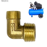 [Heaven] Air Compressor Fittings Brass 20.5*16.5mm Male Thread Check Valve Elbow Coupler