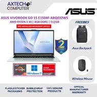 Asus VivoBook Go 15 E1504F-ABQ030WS/ E1504F-ABQ031WS/ E1504F-ABQ032WS 15.6'' FHD Laptop ( R3 30 ,8GB