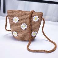 Kids Girl bag New Style Children Straw bag Spring Summer Girl Messenger bag Princess Korean Version 