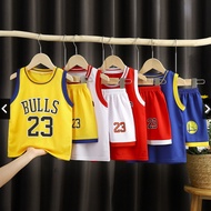 BULLS KIDS CLOTHES SET BABY SINGLET SET/ BOYS' SPORT CLOTHES/ 1-4 YEARS