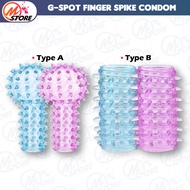 G-Spot Finger Sleeve Cover Spike Condom Pleasure Finger Sleeve Sex Toys Alat Mainan Seks Adult Toys 