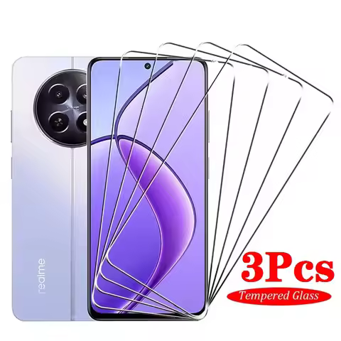 3Pcs HD Full Cover Tempered Glass For Realme 10 11 9 Pro Plus 12 8 9i 8i Screen Protector