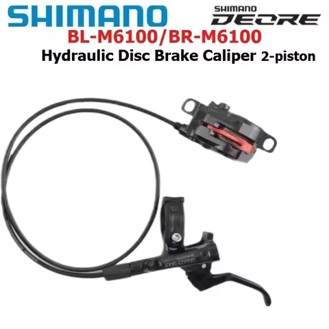 SHIMANO DEORE M6100 Bicycle Brake MTB BL-M6100 BR-M6100 2-Piston Hydraulic Disc Brake