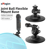 aMagisn Reusable Sticky Camera Mount 360 Ball Head for GoPro DJI Osmo Insta360