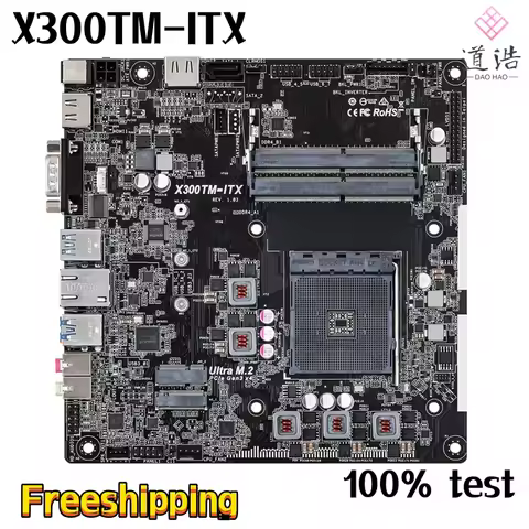 For Asrock X300TM-ITX Motherboard 64GB HDMI M.2 Socket AM4 DDR4 Mini-ITX X300 Mainboard 100% Tested 