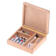 UM.T 1:12 Dollhouse Miniature Artist Paint Pen Wood Box Model Toys Dolls Accessories