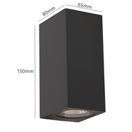 Tuya Smart LED Wall Light Up and Down RGB CCT Outdoor Bluetooth/WIFI APP Control GU10 Bulb Exterior