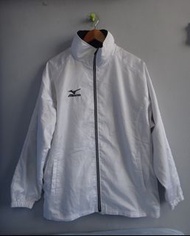 正品 MIZUNO 白色 發熱 防風夾克/外套 size: L