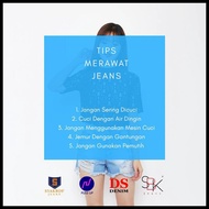 5101 8101 Highwaist Hotpants Korean Folded Jeans