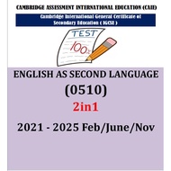 Igcse Past Year Papers English Second Language 0510 ( P1,2,3  2in1 Versions )