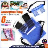 Waterproof Waist Bag Beach Bag Swimming Bag Dry Bag Adjustable Waist Strap for Phone Camera Wallet B