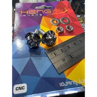 HENG BIG HEAD CNC TYPE 6x20 FOR PLATE NUMBER BOLTS WITH FREE STAINLESS NUT AND WASHER (Sold as pair)