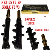TOBAKI NVX155 V3 SP/NMAX V2 FRONT FORK SPORT LOWERED 1.5INCH BATANG GOLD AX200S ABSORBER DEPAN