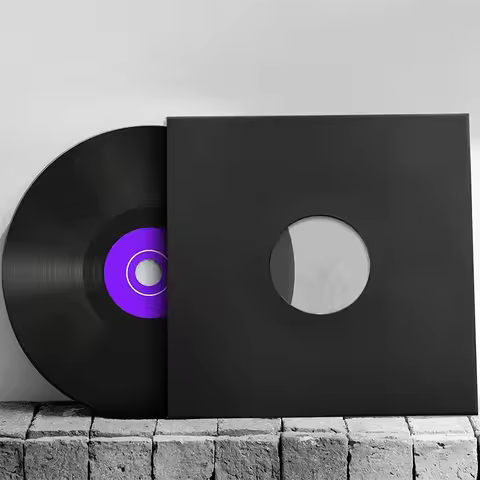 7/10/12 Inch Vinyl Records Sleeve LP Record Cover Resealable Outer Sleeves Composite Kraft Paper Bag