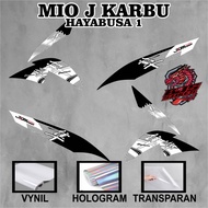 Yamaha Mio J Hayabusa 1 striping sticker - Mio J Hayabusa 1 decal sticker
