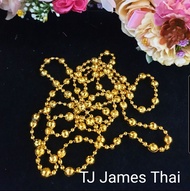 เครื่องประดับชุดไทย : สังวาลยลูกปัดพลาสติกชุปเงิน ชุปทอง สังวาลย์ชุดไทย สร้อยตัวสร้อยสังวาลย์ สีเงิน และทอง สวยประหยัด