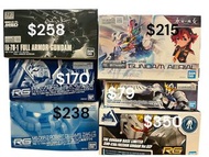 Bandai FA-78-1 高達模型 重裝 HG RG Gundam Base FM風靈AERIAL 黑渣古Zaku GTO 巴巴 托斯