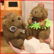 DC1 Marmot Plushie Zoo Simulation Cartoon Mining Style Plush Companion Doll
