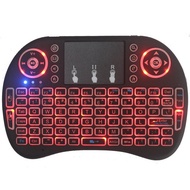 I8 keyboard Tricolor Backlight Lithium Battery mini keyboard I8 MX3 C120 G10 mini keyboard