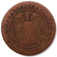 TPV140 - Koin Kuno Nederlandsch Indie 1 Cent Tahun 1857