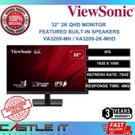 ViewSonic 32" VA3209-2K-MHD / VA3209-MH FULLHD IPS 31.5" QHD 2K Monitor SuperClear IPS HDR10