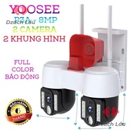 Twin Yoosee P3A WiFi Camera - 2 Swivel Eyes, Watch 2 Frames, Waterproof, full Function