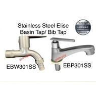 Elise EBP301SS/EBW301SS/EBP6020SS/EBW6020SS Stainless Steel Bathroom & kitchen quater turn basin sin