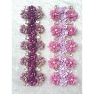 Glass Pearl Flower 6mm manik