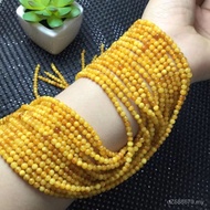 Bracelet Bracelet Single Loose Beads Chicken Oil Yellow Amber Round Beads 2025 Days Accessories Acce