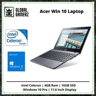 Acer C710/720/740 / 11.6 inch Display / WiFi / Webcam / Intel Celeron / SSD / Windows 10 Refurbished