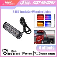6 led 12-24V strobe light warning light For Car Truck Lorry  pickup Side Lamp emergency lamp light
