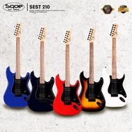 SQOE SEST210 Super Stratocaster Body HH Electric Guitar Rosewood Fretboard