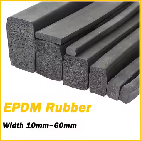 EPDM Foam Rubber Weather Seal Strip Thick 3/5/8/10/12/15/20/25/30/40/50mm Black Square Long EPDM Rub