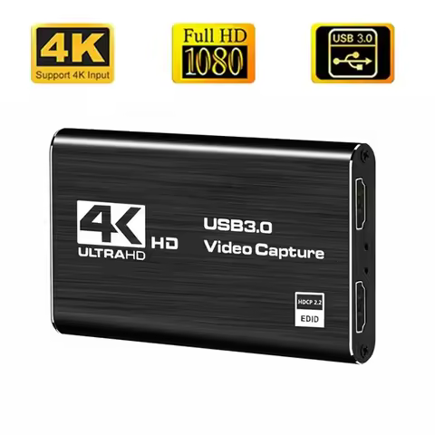 4K USB 3.0 Video Capture Card HDMI-compatible 1080P 60fps HD Video Recorder Grabber For OBS Capturin