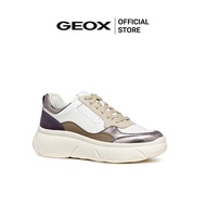 GEOX รองเท้าผ้าใบผู้หญิง รุ่น D NEBULA 2.0 X - WHITE/DK SILVER FW24 (D45NHBC1Z1AF_F4WTSI)