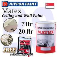 Nippon Paint Matex 7L/20L. Free Paint Accessories Set
