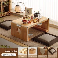 Solid Wood Tatami Coffee Table Multi-Use Bay/Balcony/Floor Bed | Small Space Confucian Guqin 2026 Ho