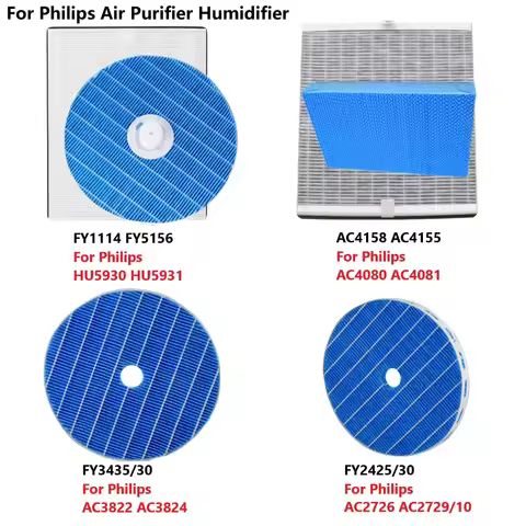 Filter For Philips Air Humidifier, FY1114 FY5156 for HU5930, AC4158 AC4155 for AC4080, FY3435 for AC