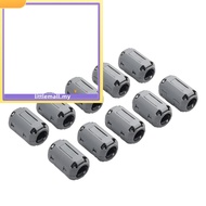 【LLMA】10 Pack Ferrite Ring Core Grey Clip-On Ferrite Core Noise Suppressor Cable Clips