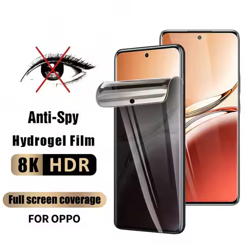 3Pcs Privacy Hydrogel Film For OPPO Reno 2Z 2F 3 4 5 6 7 8 8T 9 10 Pro Plus SE Lite 10X Zoom Ace 2 W