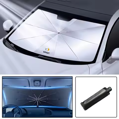 For Smart Eq Fortwo Forfour 453 451 452 450 454 Car windshield Sunshade Umbrella Protector Parasol F