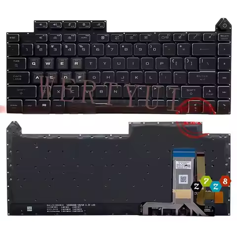 US Laptop Keyboard For ASUS ROG Strix G16 7/8 G614 G614J G614JU G614JV G614JI G634 G634J G634JZ G634