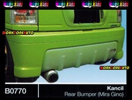 B0770 Perodua Kancil Fiber Rear Bumper (Mira Gino) Body kit Bodykit