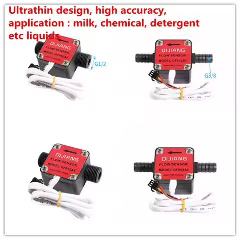 New G1/2'' G3/8 Liquid Fuel Oil Flow Meter Counter Diesel Gasoline Gear Flow Sensor DN15 DN10