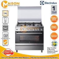 Electrolux Professional Range Cooker with Oven 130L (5 Gas Burners) EKM9689X
