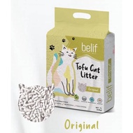 BELIF Tofu Cat Litter Original 2.8kg / Pasir Kucing Tofu