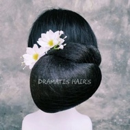 Modern Hair Bun, Tagel Bun, Balinese Bun, Simple Hair Bun, Stick-on Bun, Hair Bun, Trendy Hair Bun, 