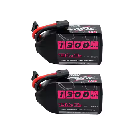 CNHL 6S 22.2V Lipo Battery 1300mah 130C with XT60 Plug For FPV Airplane Racing Models Lipo Parts 2PC